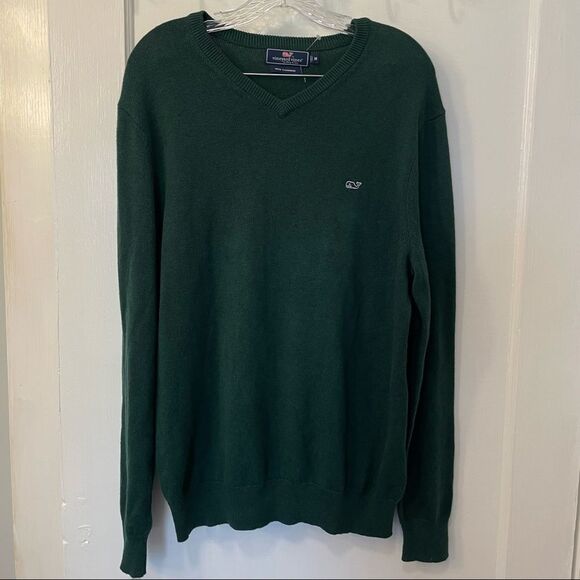 Vineyard Vines Lightweight Heathered V-Neck Cashmere Blend Sweater - Picture 1 of 8